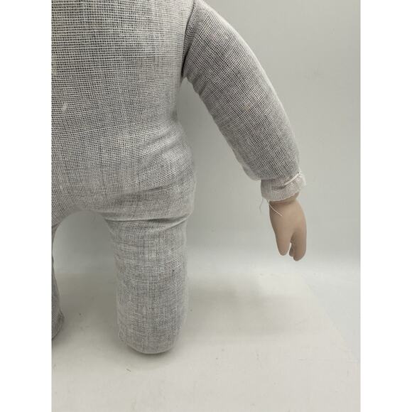 Vintage Handmade Porcelain Head and Hands Cloth Body Baby Doll 1980s - Picture 3 of 7